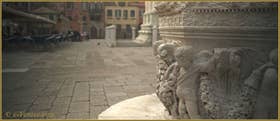Détail du puits du Campo San Giovanni e Paolo, dans le Sestier du Castello à Venise