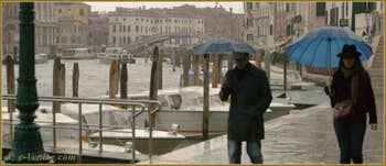 Fondamenta Santa Croce le long du Grand Canal, dans le Sestier de Santa Croce à Venise.