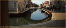 Le pont de le Terese, sur le rio dell'Arzere, dans le Sestier du Dorsoduro à Venise