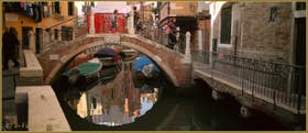 Le pont Rielo, sur le rio du même nom, dans le Sestier du Castello à Venise