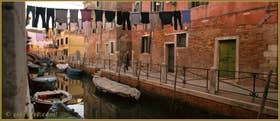 Le rio et la Fondamenta del Rielo, dans le Sestier du Castello à Venise