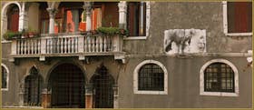 Le Palazzo des frères Mastelli, sur le rio de la Madona de l'Orto, dans le Sestier du Cannaregio à Venise