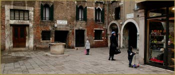 La Corte Seconda del Milion, à côté de laquelle Marco Polo aurait eu sa maison, dans le Sestier du Cannaregio à Venise.