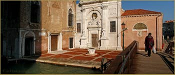Le Campo de l'Abazia et l'église Santa Maria Valverde, dans le Sestier du Cannaregio à Venise.