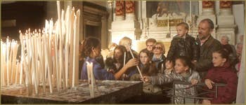 Dans l'église de la Madonna de la Salute, le 21 novembre 2012, dans le Sestier du Dorsoduro à Venise.