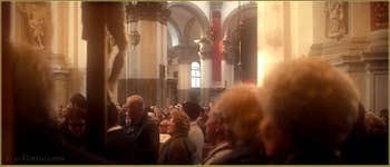 Dans l'église de la Madonna de la Salute, le 21 novembre 2012, dans le Sestier du Dorsoduro à Venise.