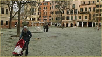 Le Campo de Gheto Novo, dans le Sestier du Cannaregio à Venise.