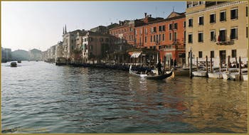 Dans l'Or du Grand Canal de Venise.