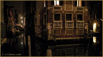 Le Palazzo Tetta et le rio de San Giovanni Laterano, dans le Sestier du Castello à Venise.