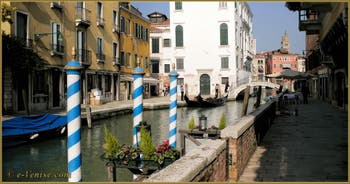 La Fondamenta Bragadin, le long du rio San Vio, dans le Sestier du Dorsoduro à Venise.