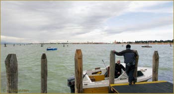 Les îles de Murano et de San Michele, dans la lagune Nord de Venise
