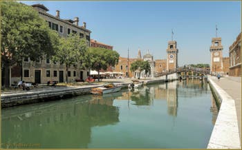 Le rio de l'Arsenal, dans le Sestier du Castello à Venise.