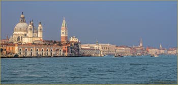 Le Canal de la Giudecca, la Salute, Saint-Marc et le Palais des Doges à Venise.