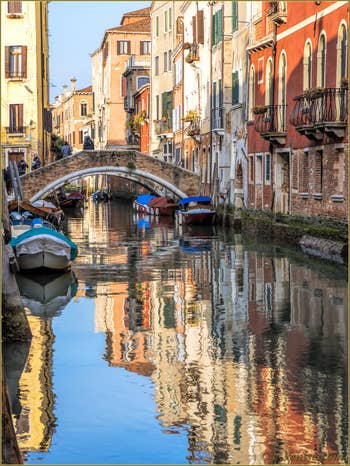 Le Rio de San Felice et le pont de la Racheta, dans le Sestier du Cannaregio à Venise.