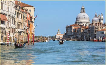 Le Grand Canal de Venise et l'église de la Salute