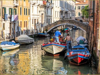 Le Rio de Santa Fosca et le pont Vendramin, dans le Sestier du Cannaregio à Venise.