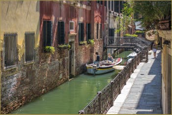 La Fondamenta del Remedio le long du Rio de San Zaninovo, dans le Sestier du Castello à Venise.