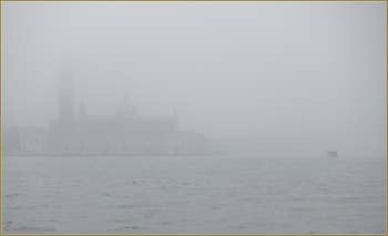 Brouillard sur San Giorgio Maggiore à Venise