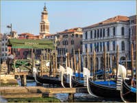 Gondoles Riva del Vin à Venise