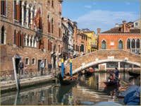 Rio del Gaffaro et le pont Marcello à Venise