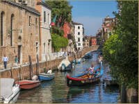 Barque Traditionnelle Vénitienne Rio de Santa Caterina à Venise