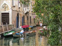 Sandoletti sur le Rio de la Panada à Venise