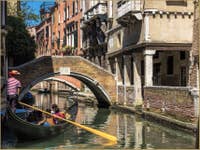 Gondole Rio de Ca' Widmann à Venise