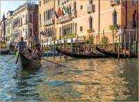 La Gondole du Traghetto de Santa Sofia à Venise