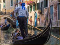 Gondoles Rio de la Canonica à Venise