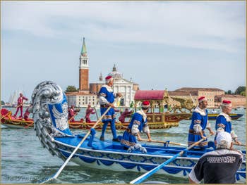 Le Cortège Historique de la Regata Storica sur le Grand Canal de Venise.