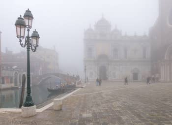 Brouillard Campo San Giovanni e Paolo à Venise.