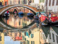 Gondoles Rio del Mondo Novo à Venise