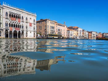 Le Palais de la Ca' d'Oro sur le Grand Canal à Venise.
