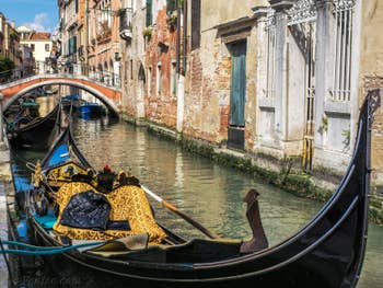 Gondole Rio de San Felice, dans le Cannaregio à Venise.
