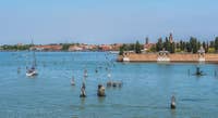 Les îles de Venise, Murano et San Michele.