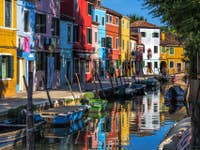 Couleurs uniques de l'île de Burano à Venise