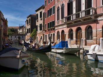 Gondole Rio delle Eremite, Fondamenta de le Romite, dans le Dorsoduro à Venise.