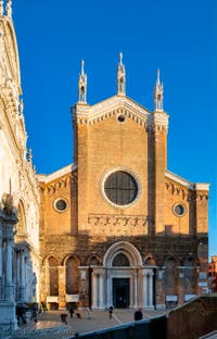 La Scuola Grande San Marco et la Basilique San Giovanni e Paolo à Venise dans le Sestier du Castello, le 27 Décembre 2019