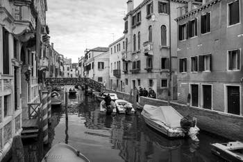 Le Rio Priuli Santa Sofia, le pont de le Vele et la Fondamenta Priuli, dans le Cannaregio à Venise