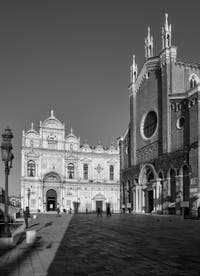 La Scuola Grande San Marco et la Basilique et le Campo San Giovanni e Paolo dans le Castello à Venise.