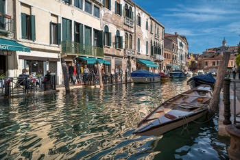 Le Rio del Gaffaro et la Fondamenta Minotto dans le Sestier de Santa Croce à Venise.