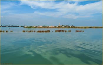 La Lagune de Venise autour de l'île de San Francesco del Deserto.
