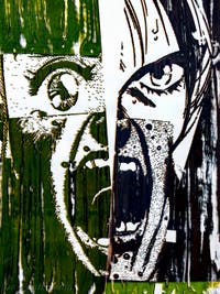 Christian Marclay, Scream (Split Center), détail, à la Biennale d'Art de Venise