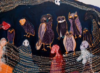 Portia Zvavahera, Captured Owls, Biennale Internationale d'Art de Venise