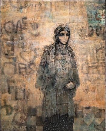 Mohammed Issiakhem, Femme et Mur, Biennale d'Art de Venise