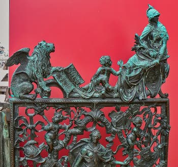 Portes de bronze d'Antonio Galli de la Loggia du Campanile de Saint-Marc à Venise