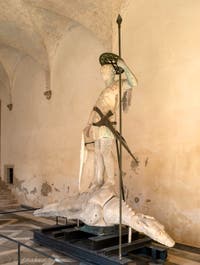 Statue de saint Théodore sur la colonne de la Piazzetta San Marco à Venise