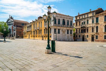 The Campo Santo Stefano in the District of St. Mark in Venice.