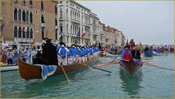 Le Carnaval en bateau des Vénitiens