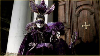 Masques et costumes au Carnaval de Venise.